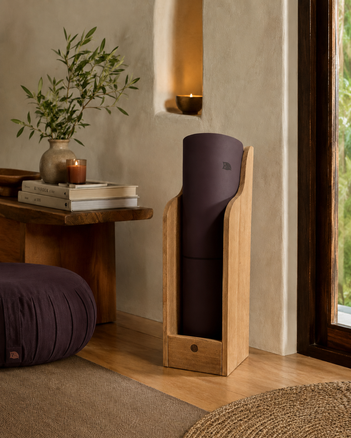 HomeFlow Yoga Grounded Mat and Valet